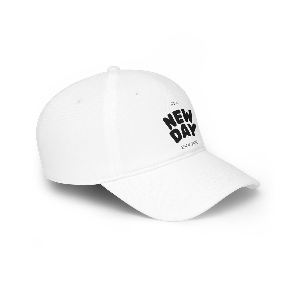 New Day Embroidered Baseball Cap — "It's a New Day" Low Profile Hat