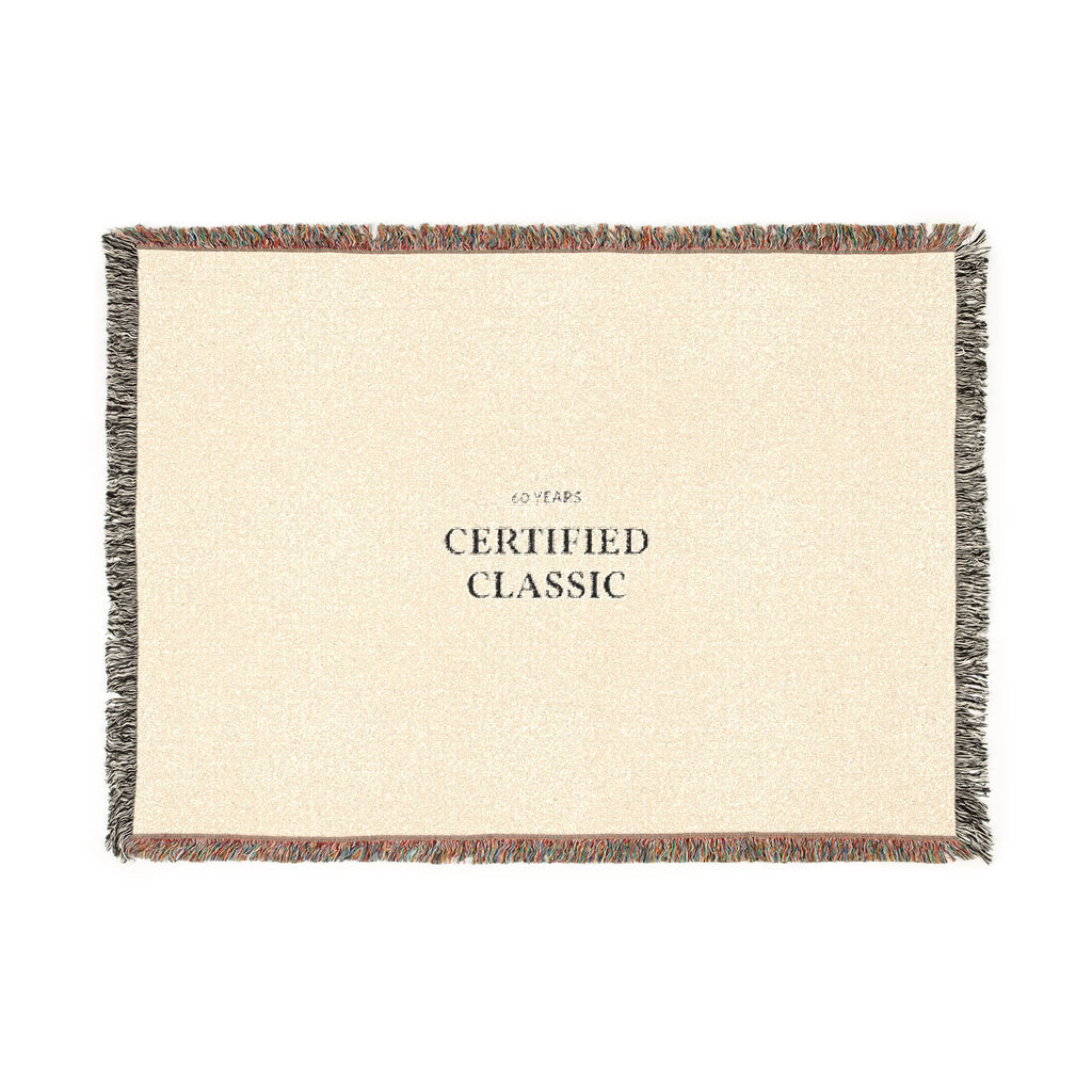 Certified Classic Woven Blanket — Vintage-Look Throw for Living Room & Gift