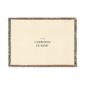 Certified Classic Woven Blanket — Vintage-Look Throw for Living Room & Gift