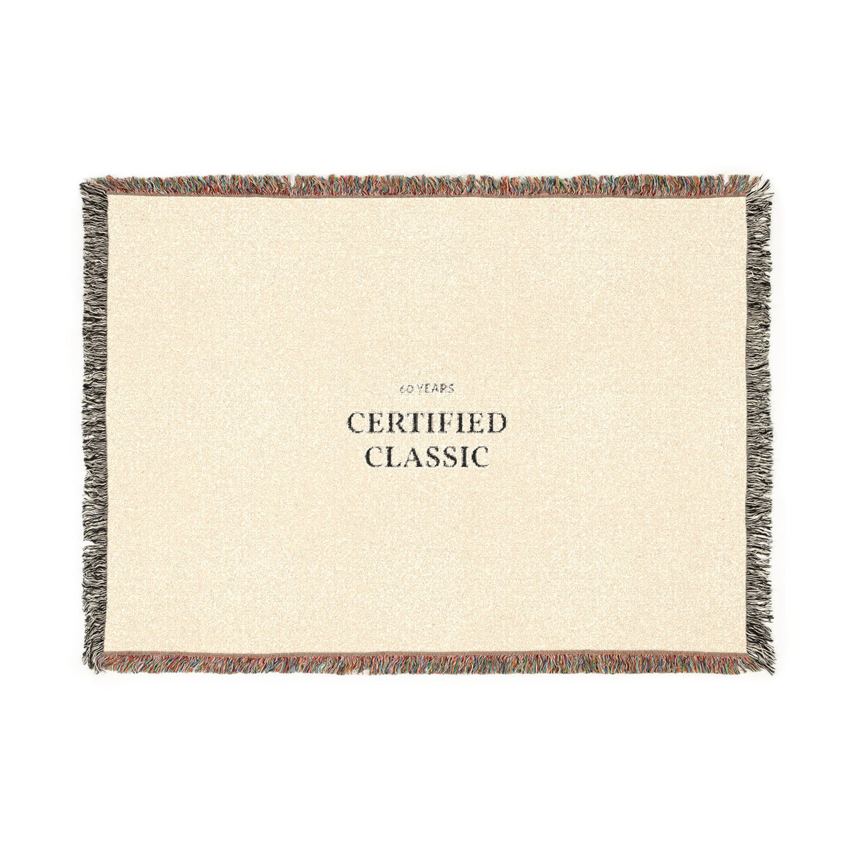 Certified Classic Woven Blanket — Vintage-Look Throw for Living Room & Gift