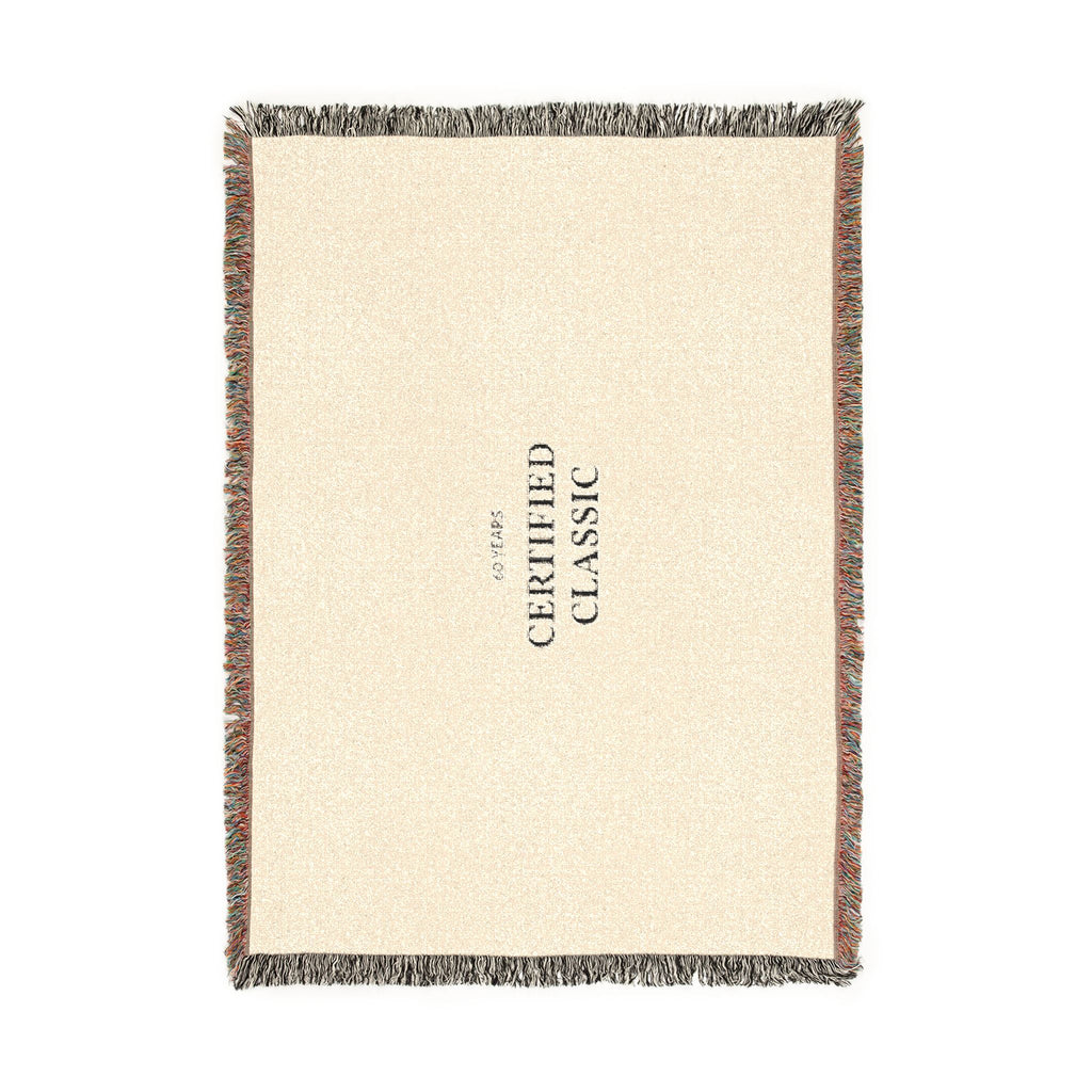Certified Classic Woven Blanket — Vintage-Look Throw for Living Room & Gift