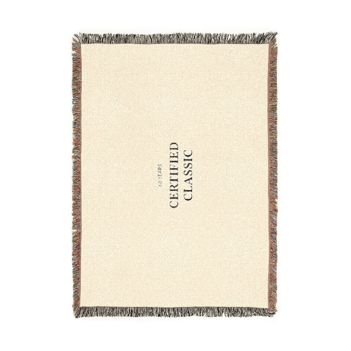 Certified Classic Woven Blanket — Vintage-Look Throw for Living Room & Gift