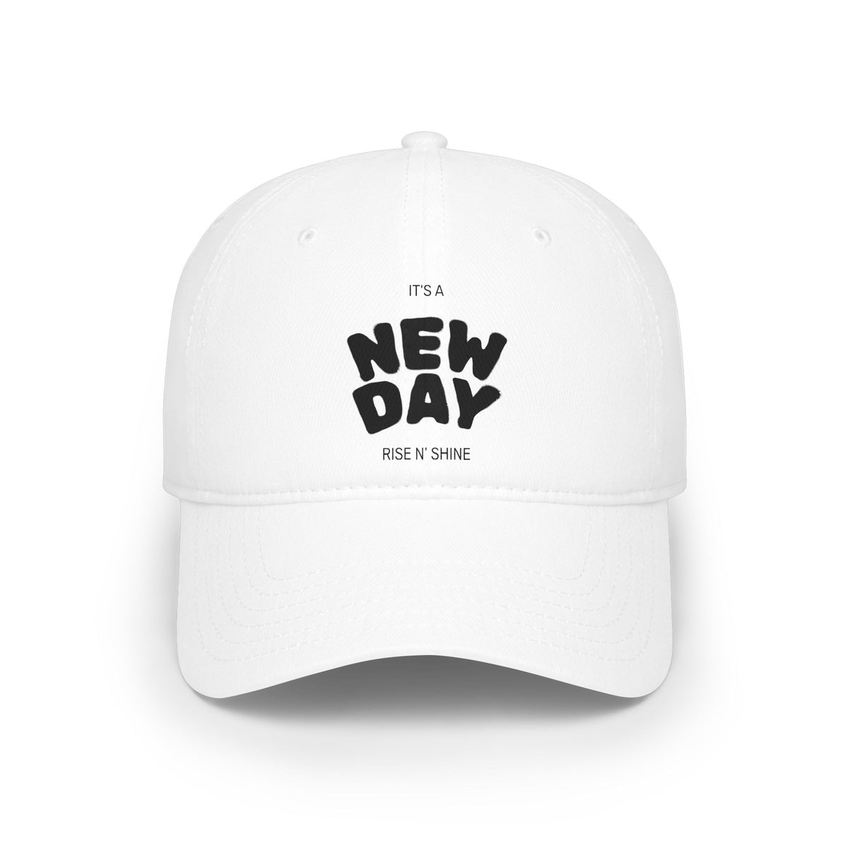 New Day Embroidered Baseball Cap — "It's a New Day" Low Profile Hat