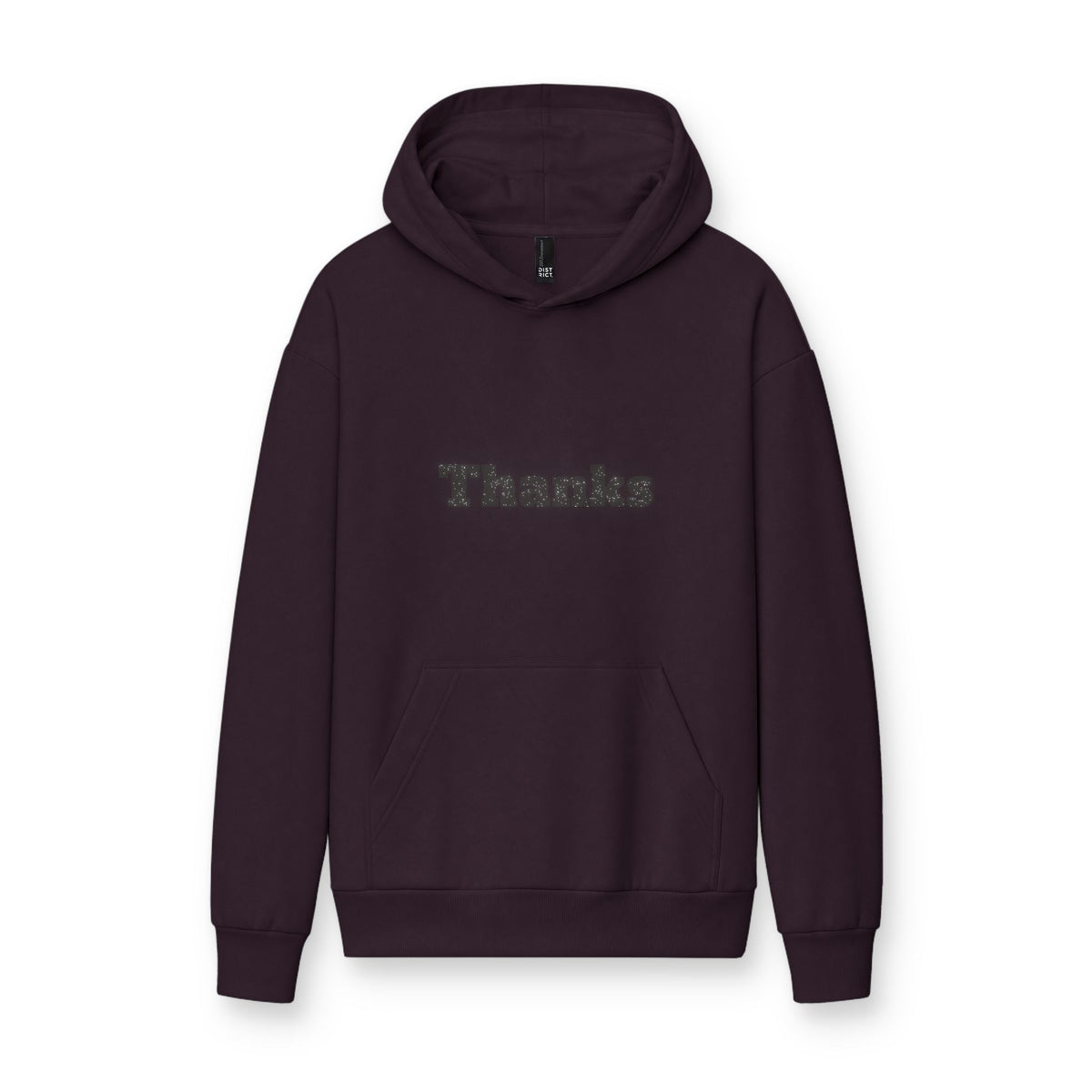 Thanks Hoodie — Minimal Thank You Graphic Pullover
