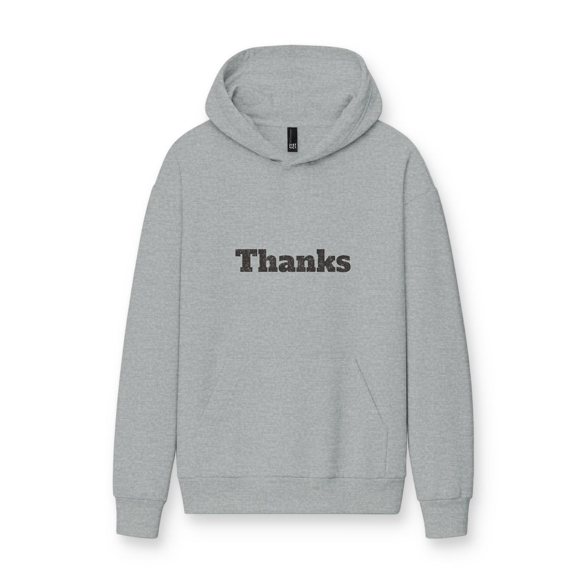 Thanks Hoodie — Minimal Thank You Graphic Pullover