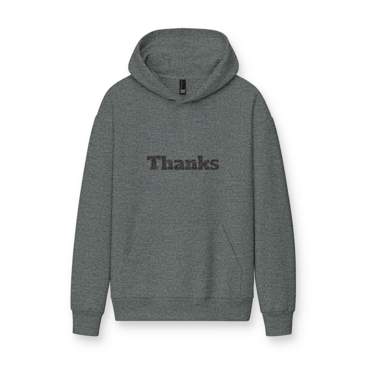 Thanks Hoodie — Minimal Thank You Graphic Pullover