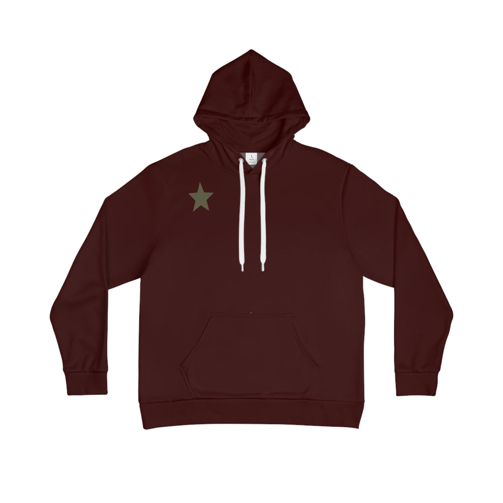Maroon Men's Hoodie - Classic Pullover Hooded Sweatshirt