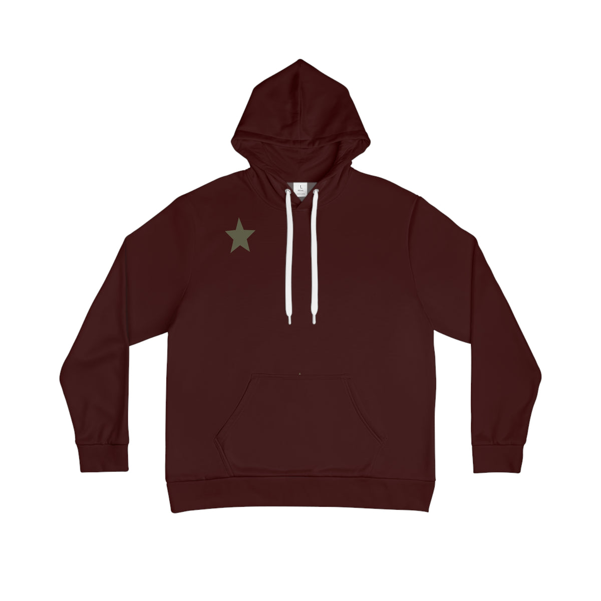 Maroon Men's Hoodie - Classic Pullover Hooded Sweatshirt
