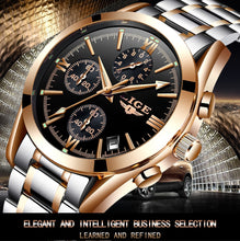 Load image into Gallery viewer, Watch men  Brand Luxury Fashion Quartz Sport Watches Men Full Steel Military Clock Waterproof Gold men&#39;s Watch Relogio Masculino