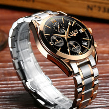 Load image into Gallery viewer, Watch men  Brand Luxury Fashion Quartz Sport Watches Men Full Steel Military Clock Waterproof Gold men&#39;s Watch Relogio Masculino