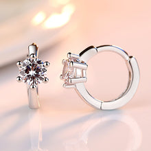 Charger l&#39;image dans la galerie, Luxury New 2019 Stud Earrings 925 Sterling Crystal Zircon Row Silver Huggie Earrings For Women Female Brincos oorbellen