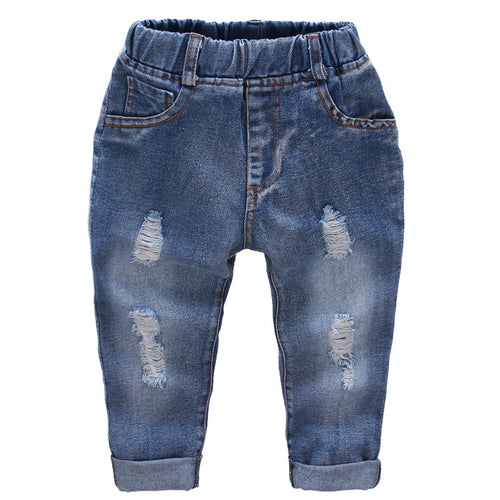 IENENS 2-7Y Fashion Boys Casual Jeans Trousers Baby Toddler Boy's Denim Pants Kids Children Slim Long Pants Bottoms Clothing