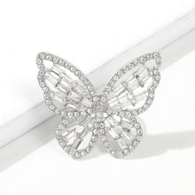 Load image into Gallery viewer, New Trendy Big Butterfly Ring Luxury Rhinestone Crystal Finger Rings Engagement Wedding Party Female Rings Animal Jewelry R01851