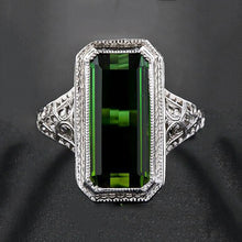 Load image into Gallery viewer, Luxury Silver Big Square Rings for Women Jewelry Wedding Crystal Zircon Anel Engagement Anillos Statement Ring Gifts Y35