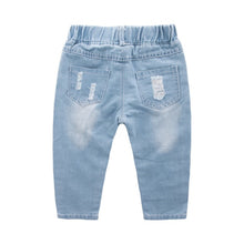 Charger l&#39;image dans la galerie, CROAL CHERIE Fashion Children Ripped Jeans Kids Boys Jeans Girls Jeans Denim Pants For Teenagers Boys Toddler Jeans Kids Clothes