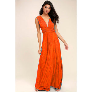 Sexy Women Multiway Wrap Convertible Boho Maxi Club Red Dress Bandage Long Dress Party Bridesmaids Infinity Robe Longue Femme