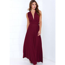 Charger l&#39;image dans la galerie, Sexy Women Multiway Wrap Convertible Boho Maxi Club Red Dress Bandage Long Dress Party Bridesmaids Infinity Robe Longue Femme