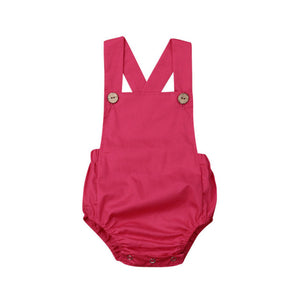 0-3Y Newborn Kids Bodysuit Baby Boy Girl Clothes Jumpsuit Sunsuit Outfits Soild Children&#39;s Clothes Baby Summer Clothing