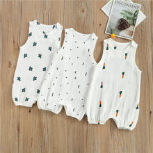 Charger l&#39;image dans la galerie, Baby Boys Girls Romper Summer Toddler Newborn Infant Sleeveless Cactus Print Cotton Linen Jumpsuits Playsuits Overalls Outfits