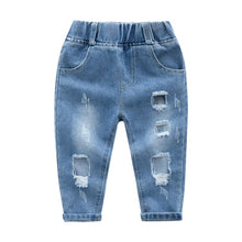 Charger l&#39;image dans la galerie, CROAL CHERIE Fashion Children Ripped Jeans Kids Boys Jeans Girls Jeans Denim Pants For Teenagers Boys Toddler Jeans Kids Clothes