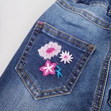 Charger l&#39;image dans la galerie, 4-15T Girls Jeans For Teenage Kids Pants Children Denim Trousers Blue Stretch Embroidery Flowers Teen Clothes Spring Clothing