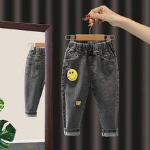 Load image into Gallery viewer, Autumn Spring Baby Boys Jeans Pants Kids Clothes Cotton Casual Children Trousers Denim Boys Clothes 2-6Year Blue and Beige