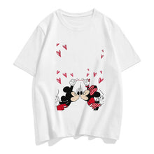 Load image into Gallery viewer, Three Mickey Mouse Print Women T shirt Cartoon Summer Top Ladies T Shirt Graphic Female Tee T-Shirt Disney Womens Clothing