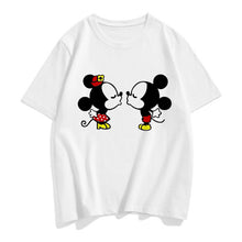Load image into Gallery viewer, Three Mickey Mouse Print Women T shirt Cartoon Summer Top Ladies T Shirt Graphic Female Tee T-Shirt Disney Womens Clothing