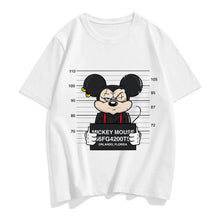 Load image into Gallery viewer, Three Mickey Mouse Print Women T shirt Cartoon Summer Top Ladies T Shirt Graphic Female Tee T-Shirt Disney Womens Clothing