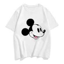Load image into Gallery viewer, Three Mickey Mouse Print Women T shirt Cartoon Summer Top Ladies T Shirt Graphic Female Tee T-Shirt Disney Womens Clothing
