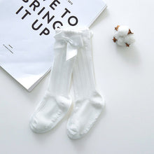 Load image into Gallery viewer, Girls Big Bow Knee High Long Soft New Kids Socks Toddlers Cotton Lace baby Socks Kids kniekousen meisje Dropshipping girls socks