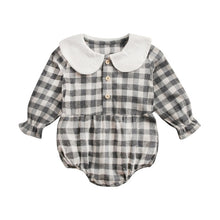 Charger l&#39;image dans la galerie, Sanlutoz Princess Newborn Baby Girl Bodysuits Long Sleeve Cotton Baby Clothes Flowers Plaid Cute