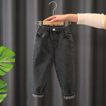 Load image into Gallery viewer, Autumn Spring Baby Boys Jeans Pants Kids Clothes Cotton Casual Children Trousers Denim Boys Clothes 2-6Year Blue and Beige