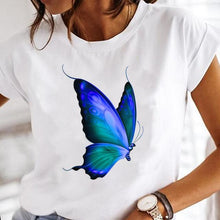 Load image into Gallery viewer, Women Print Clothes Watercolor New Lovely Female Tops Tee Tshirt Fashion Print Cartoon O-neck Ladies Graphic T-Shirt