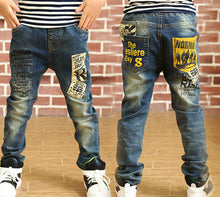 Load image into Gallery viewer, IENENS 5-13Y Kids Boys Clothes Skinny Jeans Classic Pants Children Denim Clothing Long Bottoms Baby Boy Casual Trousers