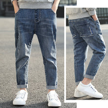 Load image into Gallery viewer, IENENS Kids Boys Jeans  Fashion Clothes Classic Pants Denim Clothing Children Baby Boy Casual Bowboy Long Trousers  5-13Y