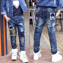 Load image into Gallery viewer, IENENS Kids Boys Jeans  Fashion Clothes Classic Pants Denim Clothing Children Baby Boy Casual Bowboy Long Trousers  5-13Y
