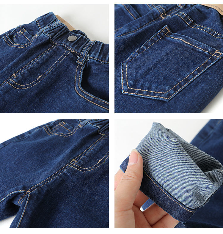 Boys jeans 2022 spring new baby all-match foreign style long pants children's casual pants trend P6308