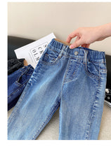 Load image into Gallery viewer, Boys jeans 2022 spring new baby all-match foreign style long pants children's casual pants trend P6308
