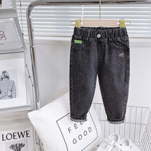Load image into Gallery viewer, Autumn Spring Baby Boys Jeans Pants Kids Clothes Cotton Casual Children Trousers Denim Boys Clothes 2-6Year Blue and Beige
