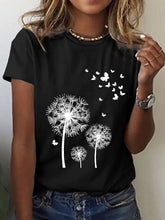 Load image into Gallery viewer, 3D Sunflower Women&#39;s floral print T-shirts, round neck T-shirts and Floral print, women&#39;s T-shirts