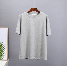 Load image into Gallery viewer, Hirsionsan Basic Cotton T Shirt Women 2022 Summer New Loose Solid Tees 19 Color Casual Loose Tshirt Oversized O Neck Female Tops
