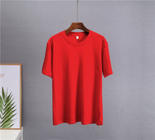 Load image into Gallery viewer, Hirsionsan Basic Cotton T Shirt Women 2022 Summer New Loose Solid Tees 19 Color Casual Loose Tshirt Oversized O Neck Female Tops