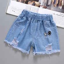 Load image into Gallery viewer, Summer Baby Boys Denim Shorts Fashion Hole Children Jeans South Korea Style Boy Casual Cowboy Shorts Child Toddler Beach Pants