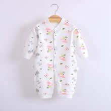 Load image into Gallery viewer, Cotton Baby Jumpsuit Baby Long Sleeve Toddler Romper Clothes Newborn Cute Romper Baby Home Clothes Baby Girl Winter Clothes