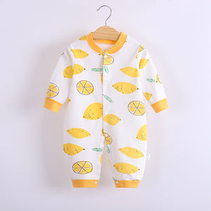 Cotton Baby Jumpsuit Baby Long Sleeve Toddler Romper Clothes Newborn Cute Romper Baby Home Clothes Baby Girl Winter Clothes