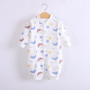 Cotton Baby Jumpsuit Baby Long Sleeve Toddler Romper Clothes Newborn Cute Romper Baby Home Clothes Baby Girl Winter Clothes