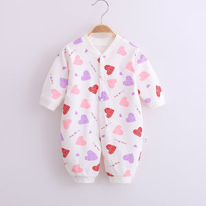 Cotton Baby Jumpsuit Baby Long Sleeve Toddler Romper Clothes Newborn Cute Romper Baby Home Clothes Baby Girl Winter Clothes