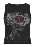 Rapcopter y2k Printed Crop Top Knitted Diamonds Kawaii Grunge Tank Tops Fairycore Sleeveless Sweats Cute Mini Vest Women Retro