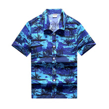 Load image into Gallery viewer, 26 Colors Summer Fashion Mens Hawaiian Shirts Short Sleeve Button Coconut Tree Print Casual Beach Aloha Shirt Plus Size 5XL